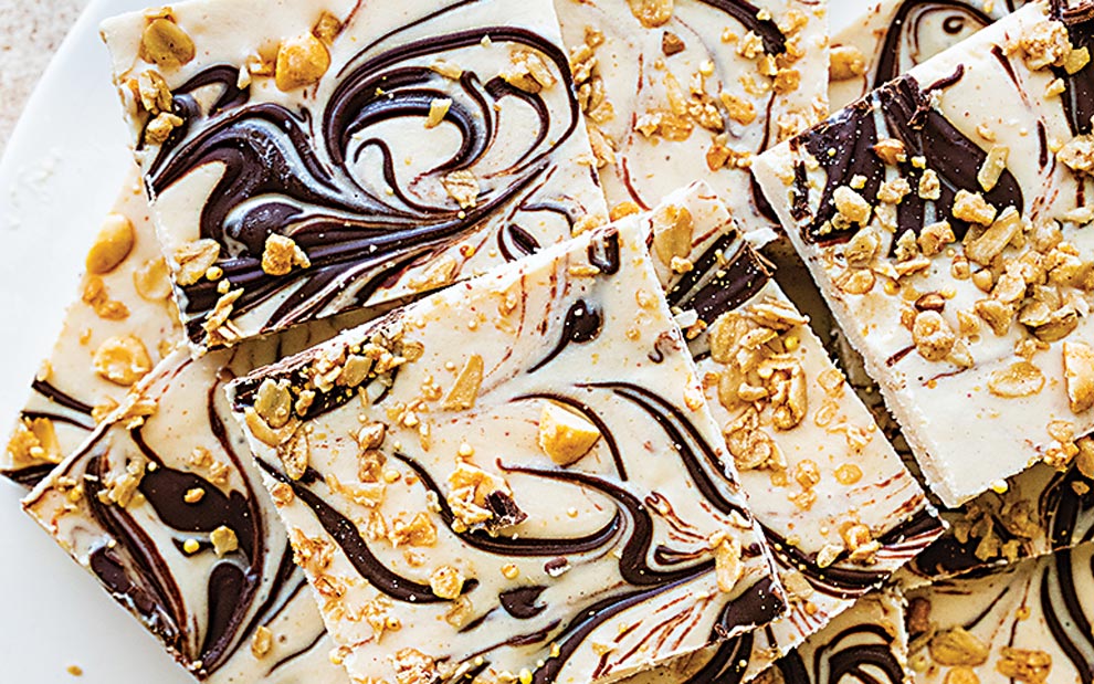 Frozen Cottage Cheese Bark