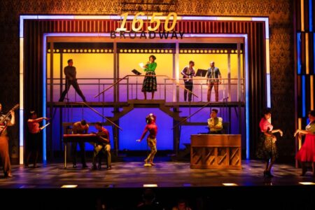 Beautiful: The Carole King Musical - staging cast shot Virginia Rep