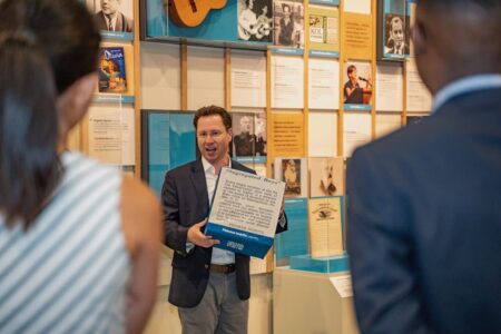 University of Richmond history professor Eric S. Yellin at Lillian and Albert Small Capital Jewish Museum