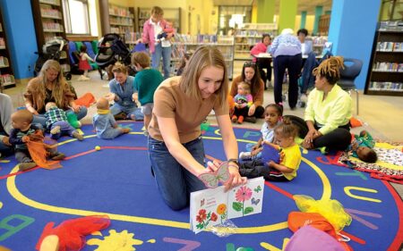 Story time at Richmond Public Library