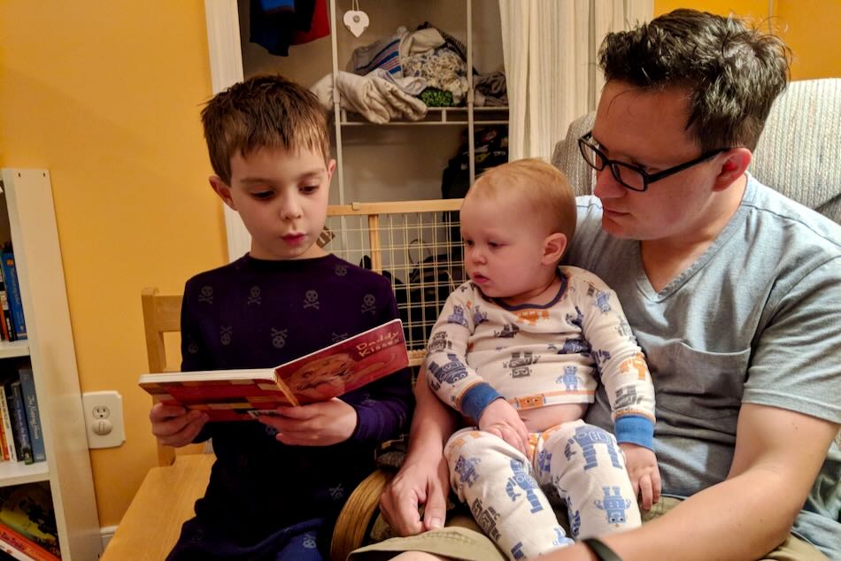 Reading with dad