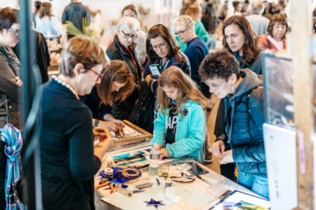 kids engaging at the education wing Craft+Design