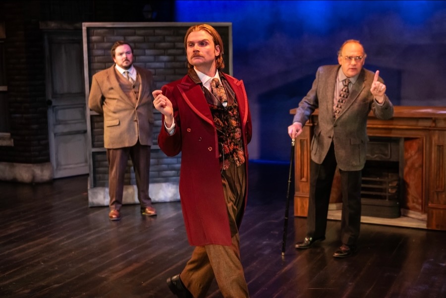 William Vaughn, Joel White, and Scott Jones in Ken Ludwig's Baskerville: A Sherlock Holmes Mystery from Virginia Rep