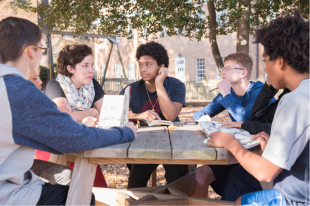 Students at Lynnhaven School