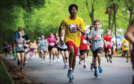 children running