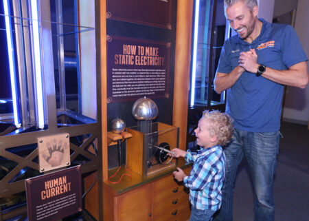 Father and preschooler - MaryShelley-DiscoverSteampunk ImagineExhibitions