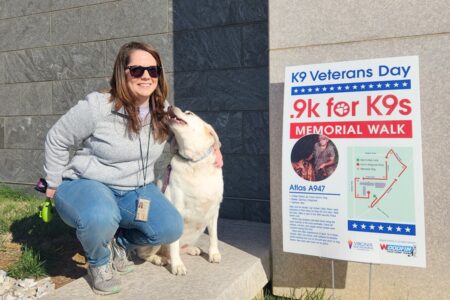 K9 walk at Virginia War Memorial