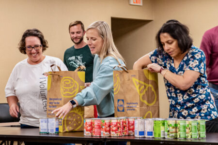 people volunteering at Henrico Community Food Bank