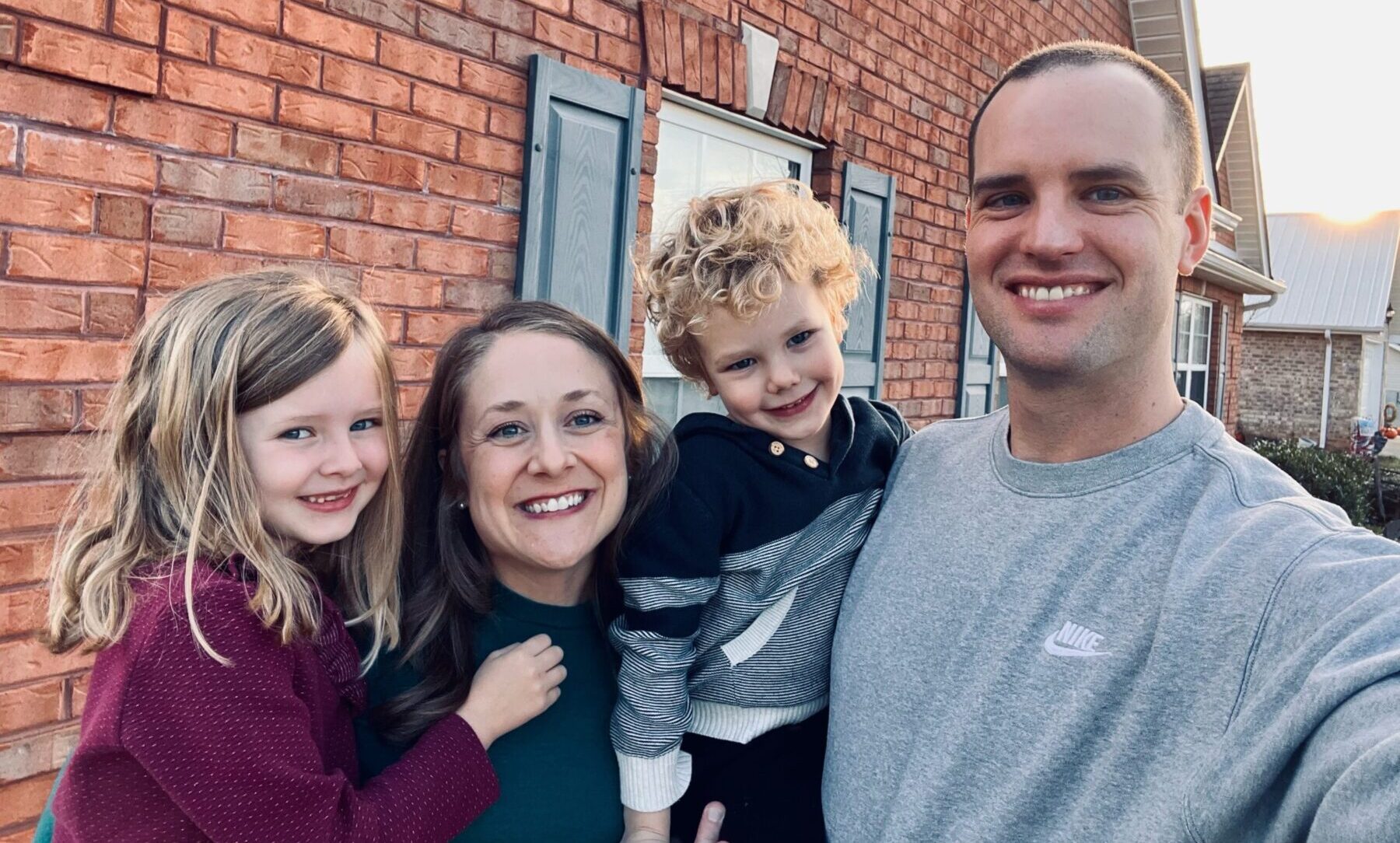 Children’s Hospital Foundation CEO Lauren Moore with her family.