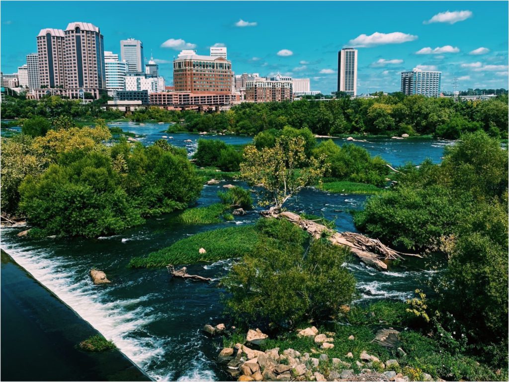 The James and the Richmond cityscape