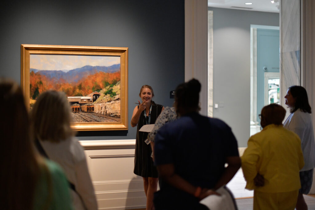 VMHC educators workshop on the galleries