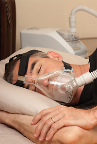 Treat sleep apnea with a CPAP machine.