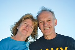 “I’ve decided to make something positive come out of my Alzheimer’s journey,” says Barbara Cole, shown below with her husband, Rich.