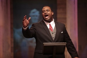 Mike Brown as Rev. Martin Luther King Jr. (Photo by Jay Paul)