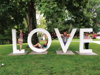 Abingdon Virginia LOVE Sign