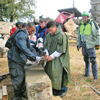 Disaster simulations help prepare first responders and community members. 