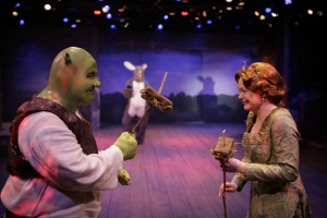 The chemistry between Jason Marks as Shrek and Aly Wepplo’s Fiona was infectiously fun!