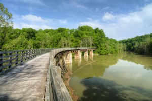 Mile 8.1 on the Virginia Creeper Trail near Abingdon, VA