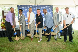 Toni R. Ardabell, CEO, Bon Secours Richmond Health System, Dan Snyder, owner, Washington Redskins,  The Honorable Dwight C. Jones, Mayor, City of Richmond, The Honorable Cynthia Newbille, Councilwoman, 7th District, City of Richmond, Dr. Dana Bedden, Superintendent, Richmond Public Schools 