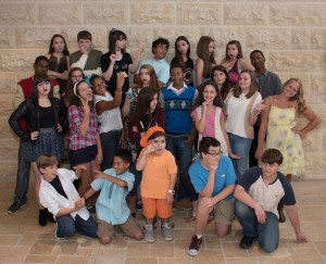 The talented young cast of 13 (photos by Tom Topinka) 