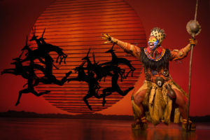 Mukelisiwe Goba as Rafiki in Disney’s The Lion King [Photo by Matthew Murphy]