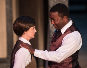 Laura Rocklyn as Viola and Jeremy Morris as Orsino