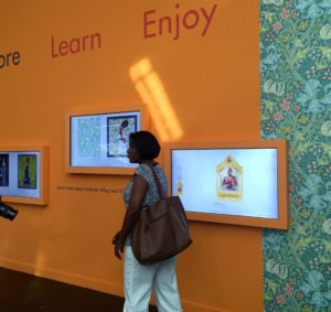 The ARTLounge is an engaging space at the close of the exhibit that inspires families to learn more about Wiley’s inspiration.